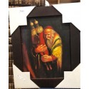 CADRE SEFER TORAH - PEINTURE A L'HUILE - TAILLE 27 * 32 