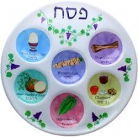 Plat de seder en plastique pour enfant - Pessah 