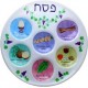 Plat de seder en plastique pour enfant - Pessah 