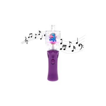 Boule à neige musicale à LED en forme de Toupie