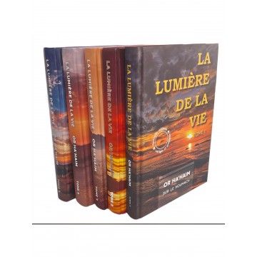 SET de 5 Volumes - La Lumiere de la vie - Or Ha Haim Hakadosh 