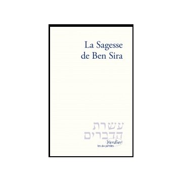 La Sagesse de Ben Sira