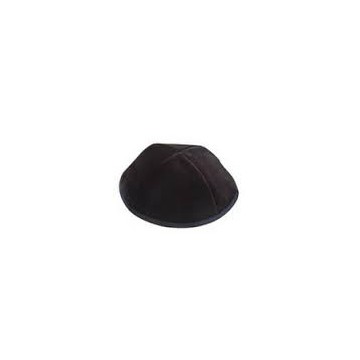 Kippa noir velours  taille 7